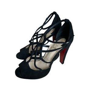 Christian Louboutin BURLINETTE 100 VEAU VELOURS suede heels RETAIL 995